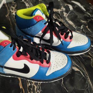 NIKE DUNK HIGH (GS) 308319 115 Boys Size 5Y Vint.